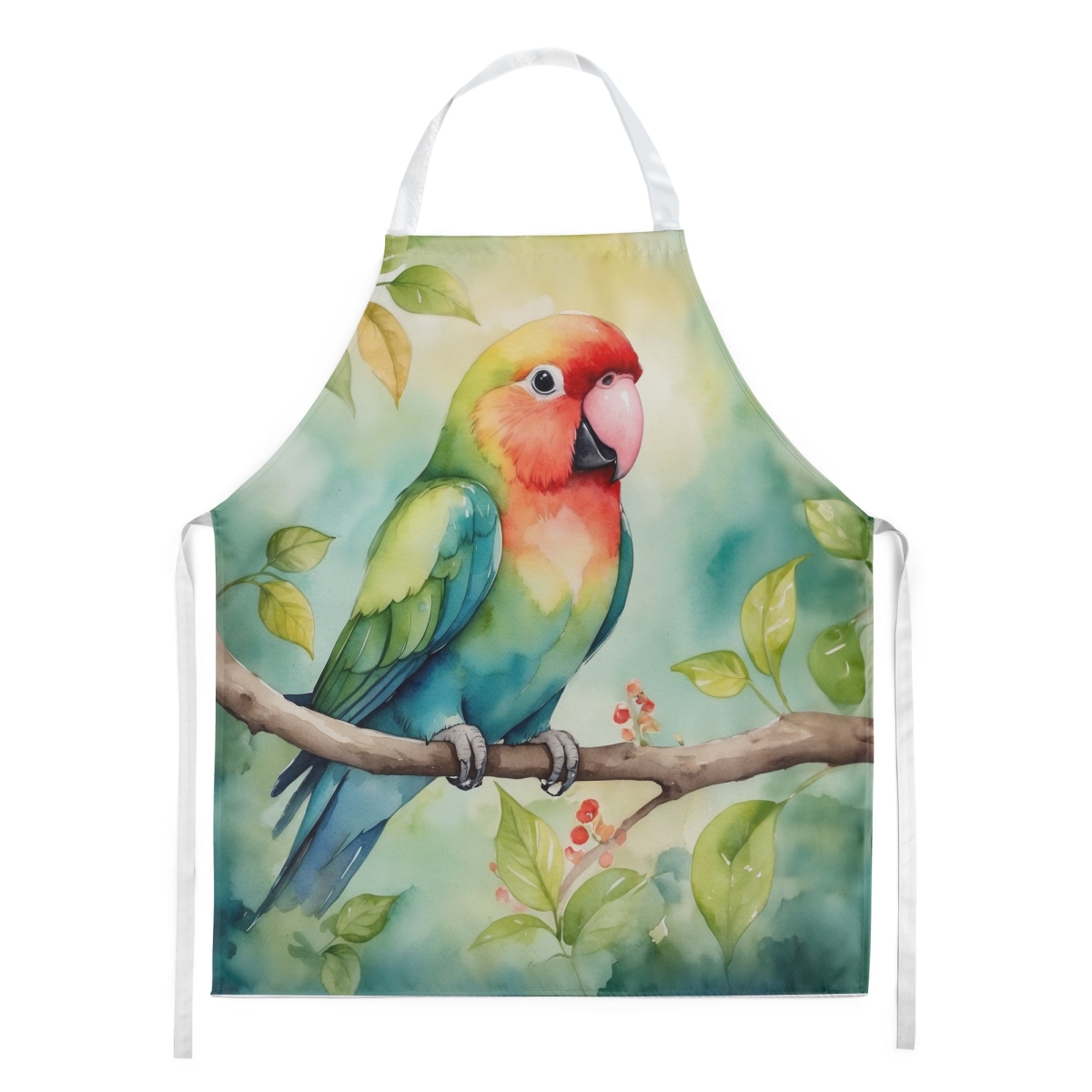 DAC7438APRON 30 x 27 in. Lovebird Kitchen Apron