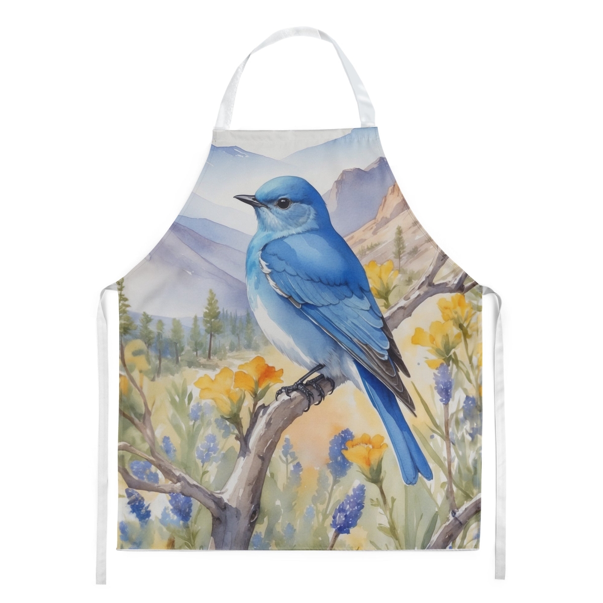 DAC7447APRON 30 x 27 in. Nevada Mountain Bluebird Apron