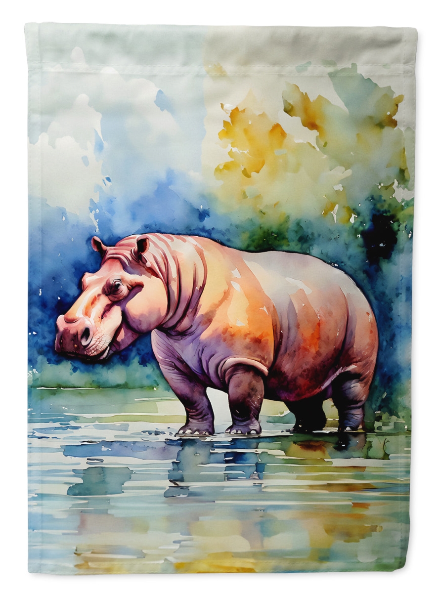 DAC2933CHF 40 x 28 in. Hippopotamus House Flag