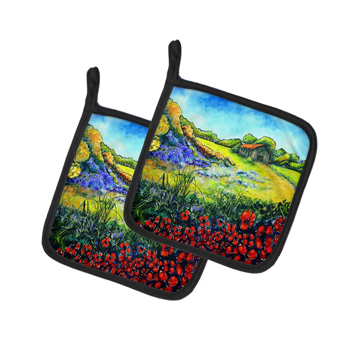 MW2012PTHD 7.5 x 7.5 in. Back Home Pot Holders - Set of 2