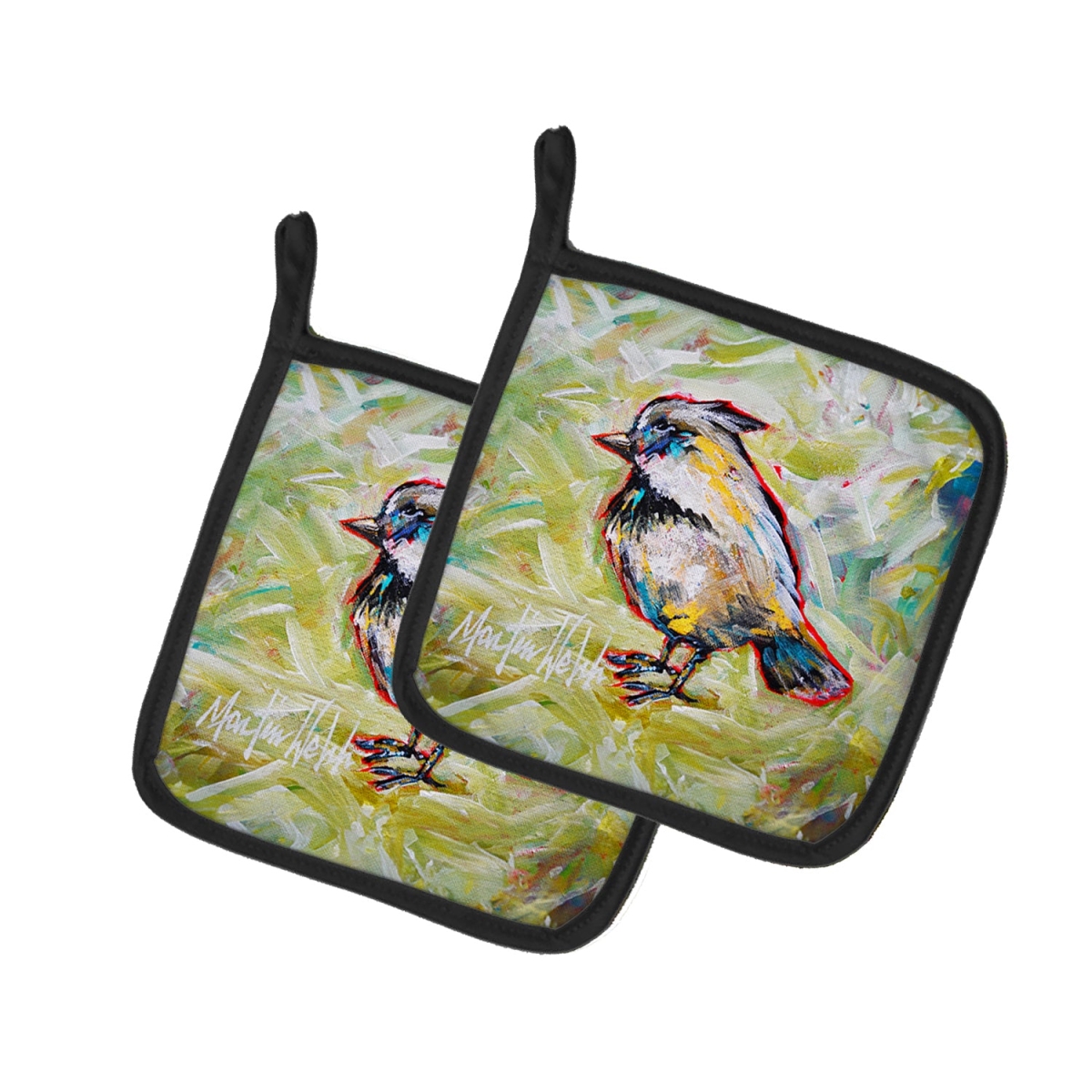MW2016PTHD 7.5 x 7.5 in. Be Blinkin Pot Holders - Set of 2