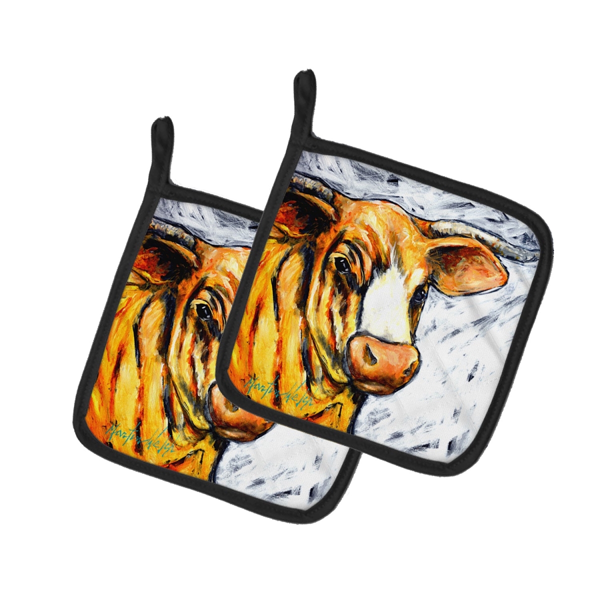 MW2028PTHD 7.5 x 7.5 in. Bully Pot Holders - Set of 2