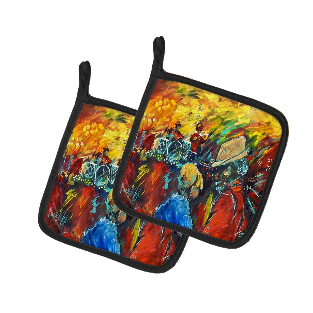 Picture of Carolines Treasures MW2049PTHD 7.5 x 7.5 in. Dance Pot Holders - Set of 2