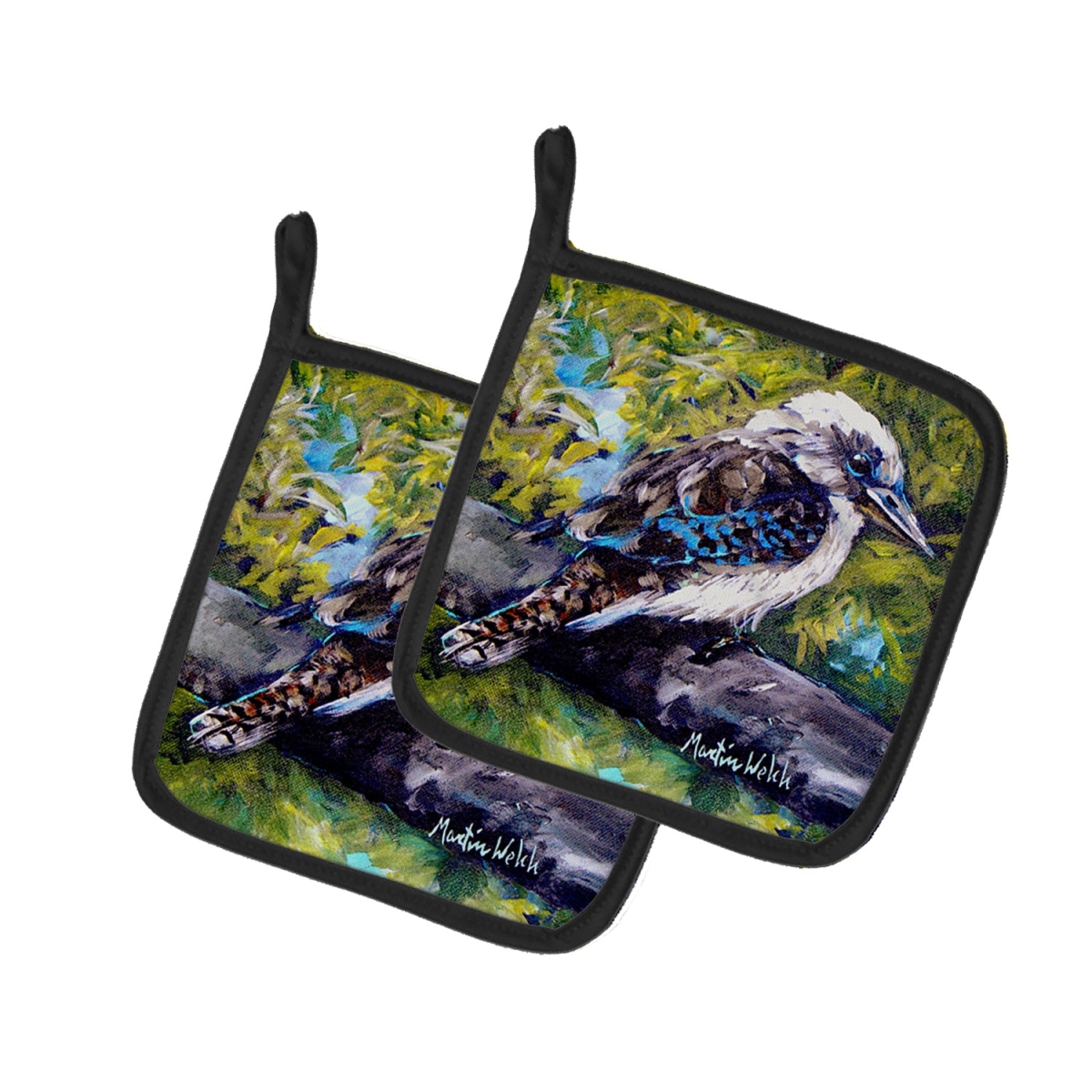 Picture of Carolines Treasures MW2069PTHD 7.5 x 7.5 in. GDay Mate Bird Pot Holders - Set of 2
