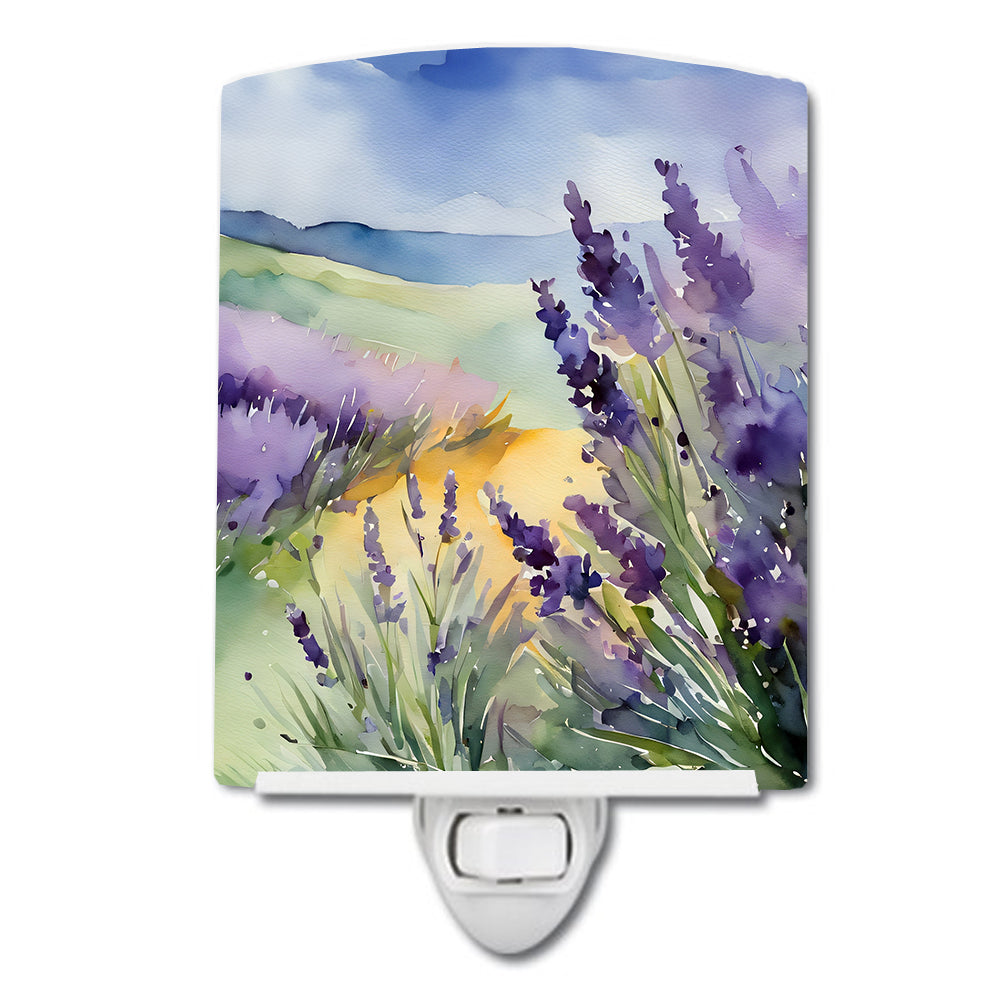 DAC1583CNL 6 x 4 in. Lavender in Watercolor Ceramic Night Light