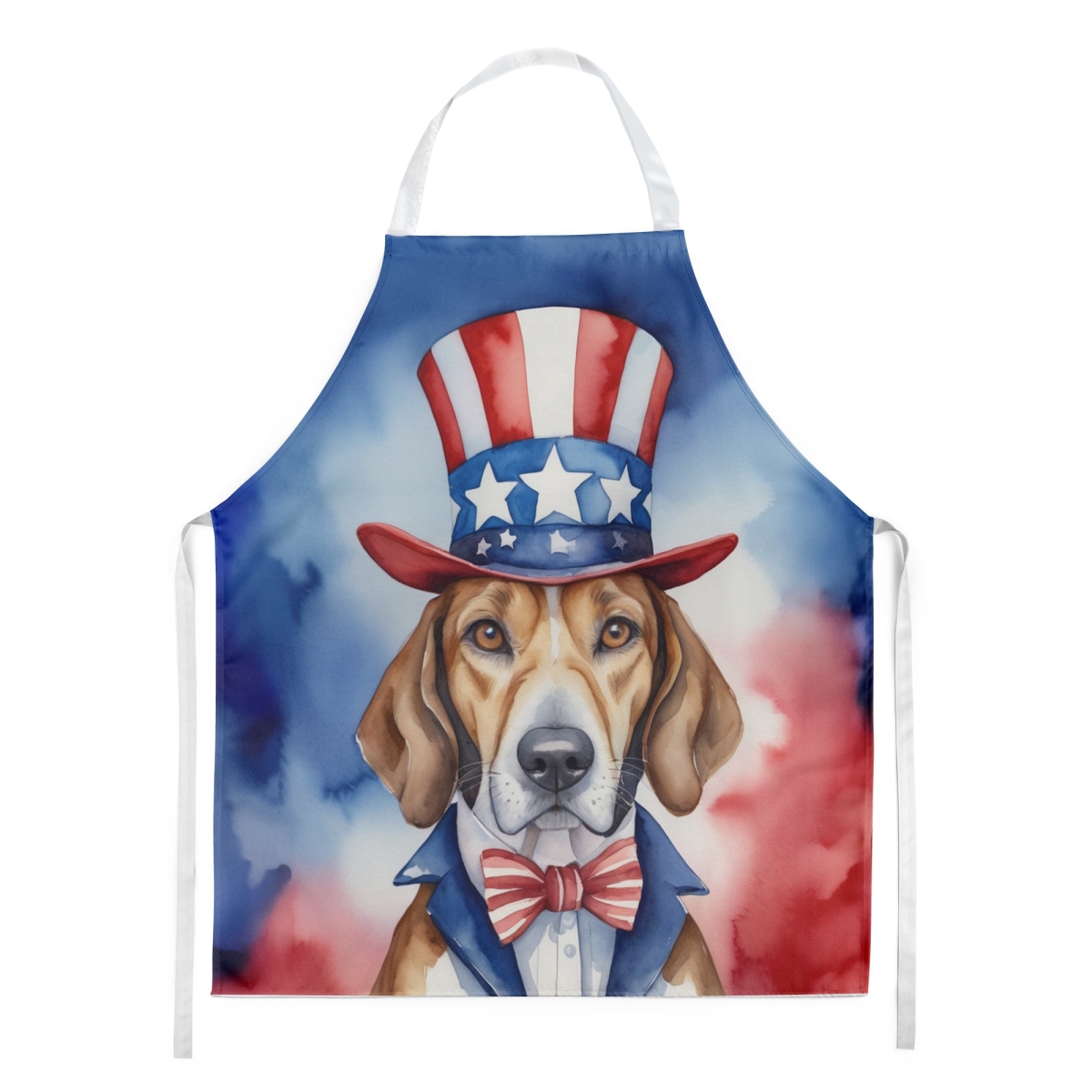 Picture of Carolines Treasures DAC5710APRON 30 x 27 in. English Foxhound Patriotic American Apron
