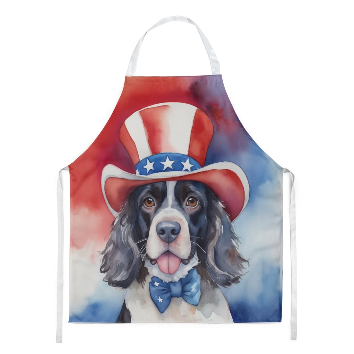 Picture of Carolines Treasures DAC5712APRON 30 x 27 in. English Springer Spaniel Patriotic American Apron