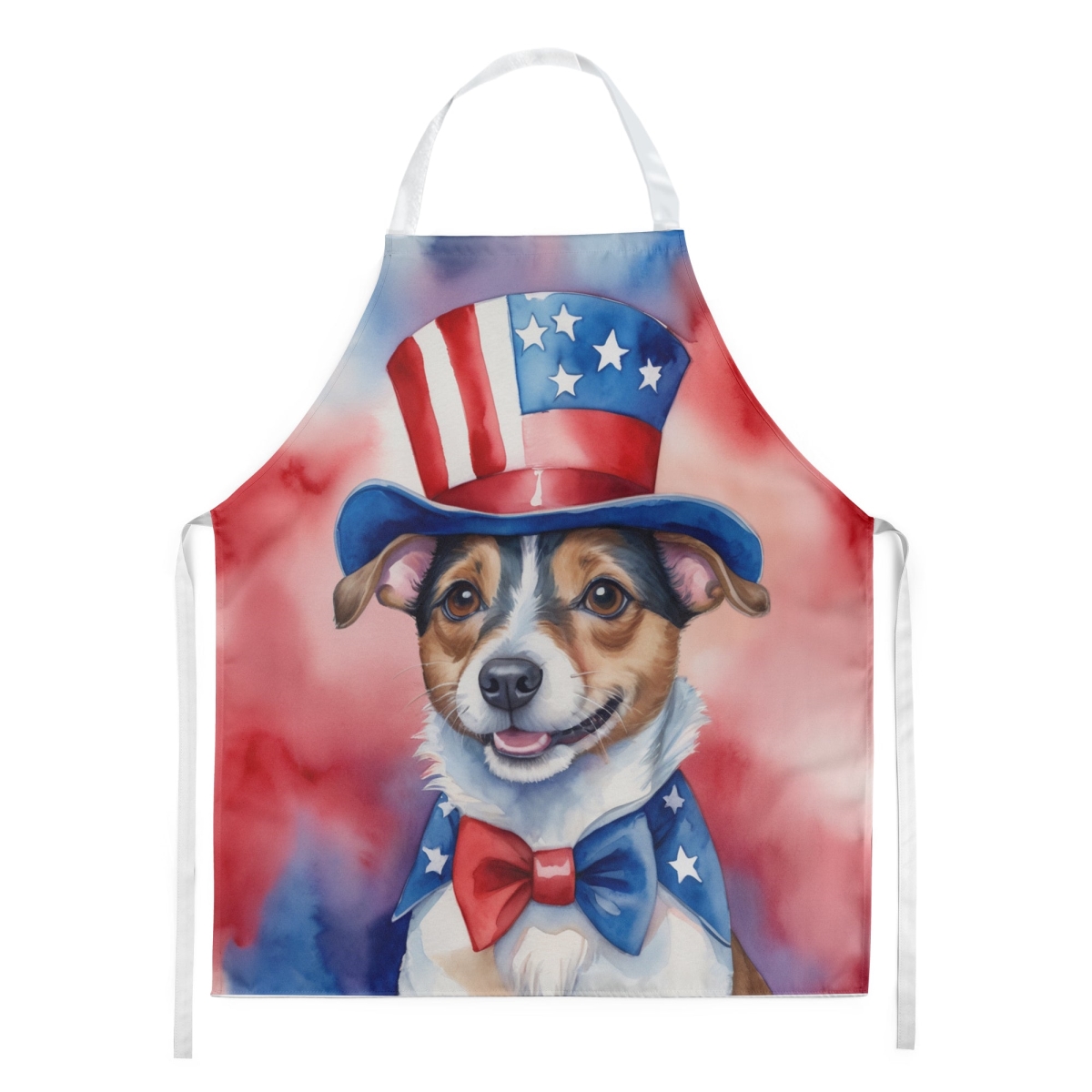Picture of Carolines Treasures DAC5739APRON 30 x 27 in. Jack Russell Terrier Patriotic American Apron