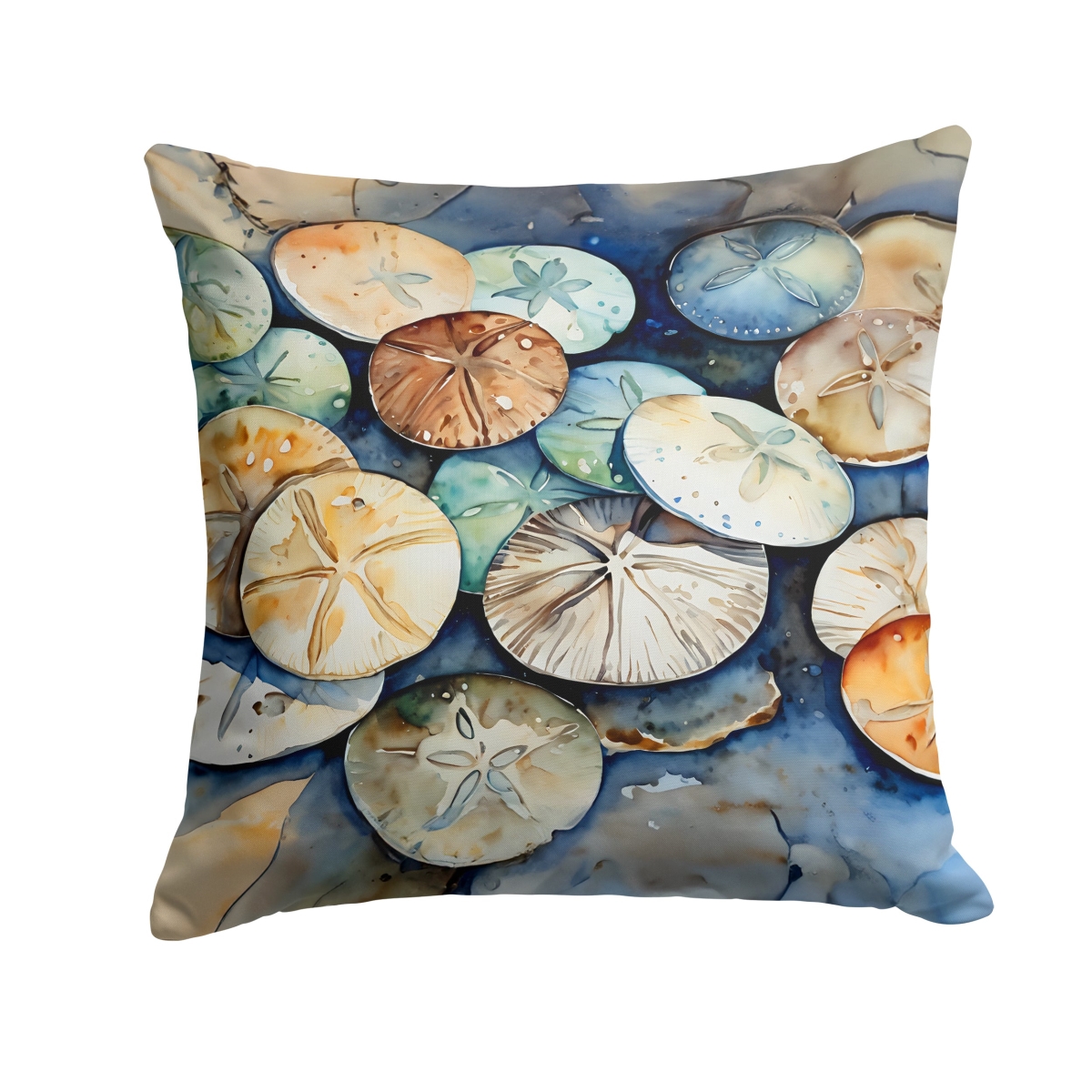 DAC2819PW1414 14 x 14 in. Sand Dollars Throw Pillow