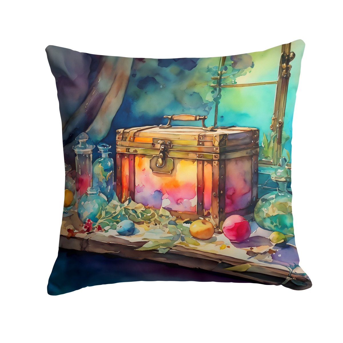 DAC2837PW1414 14 x 14 in. Treasure Chest Throw Pillow