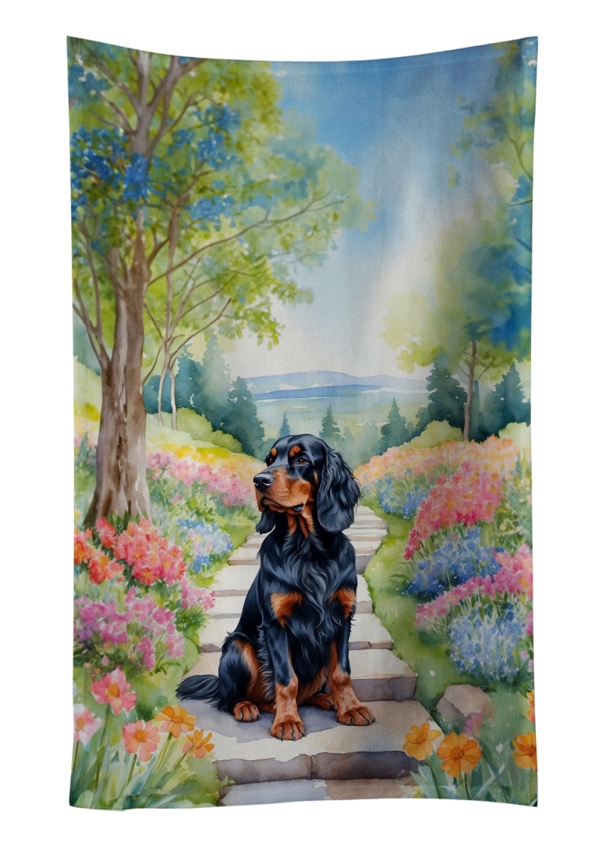 DAC6639KTWL 25 x 15 in. Gordon Setter Spring Path Kitchen Towel