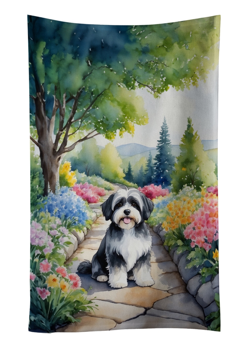 DAC6648KTWL 25 x 15 in. Havanese Spring Path Kitchen Towel