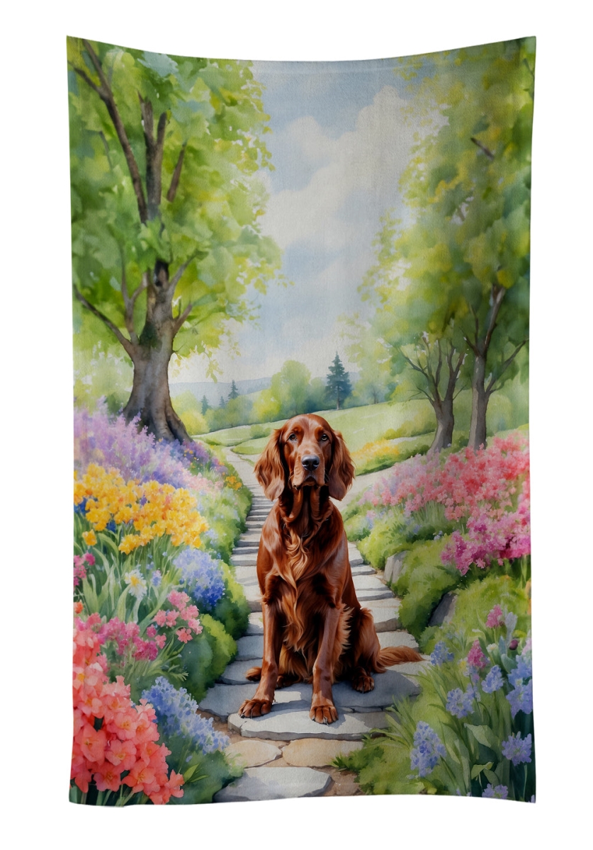 DAC6649KTWL 25 x 15 in. Irish Setter Spring Path Kitchen Towel
