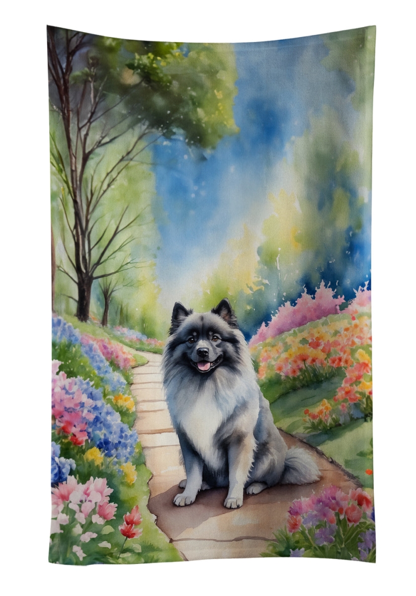 DAC6656KTWL 25 x 15 in. Keeshond Spring Path Kitchen Towel
