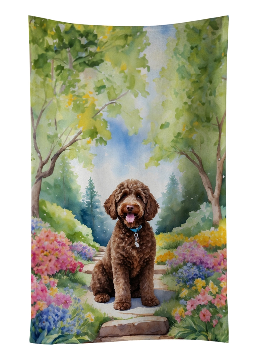 DAC6661KTWL 25 x 15 in. Labradoodle Spring Path Kitchen Towel