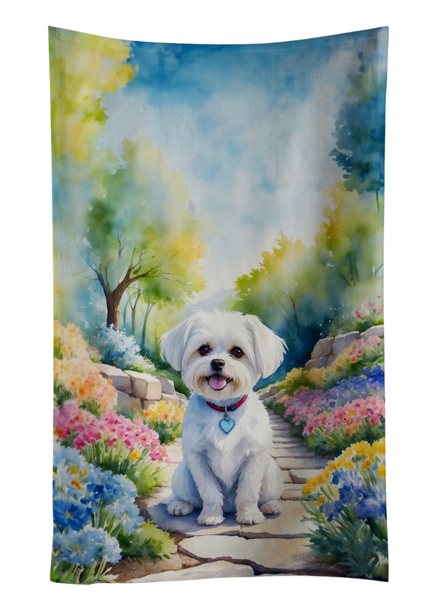 DAC6668KTWL 25 x 15 in. Maltese Spring Path Kitchen Towel