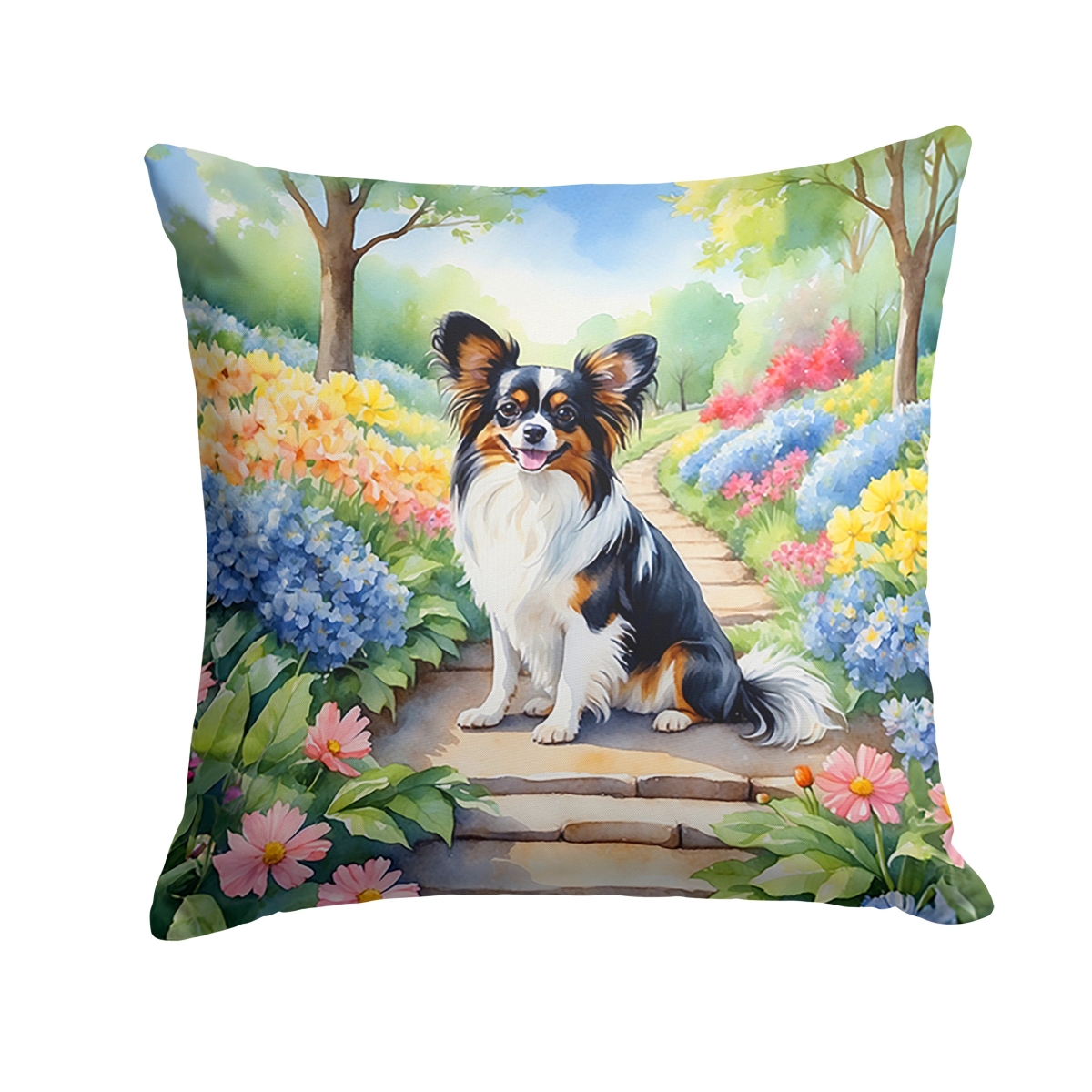DAC6684PW1818 18 x 18 in. Papillon Spring Path Throw Pillow