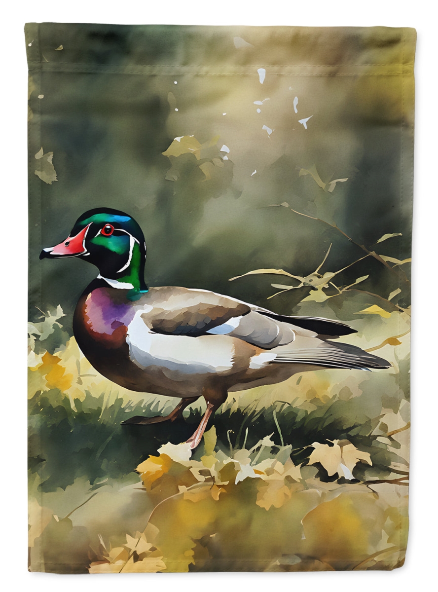DAC3282CHF 40 x 28 in. Wood Duck House Flag