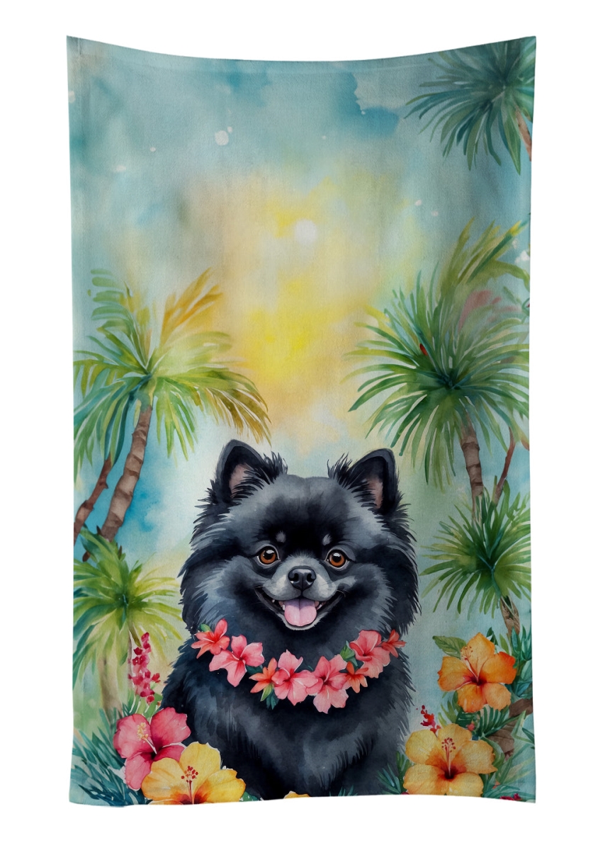 DAC6494KTWL 25 x 15 in. Pomeranian Luau Kitchen Towel