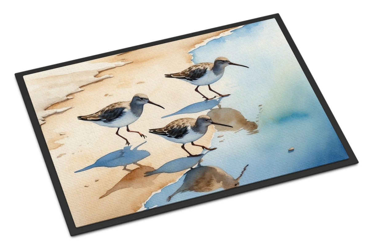 DAC7527JMAT 24 x 36 in. Sandpipers Artwork Doormat