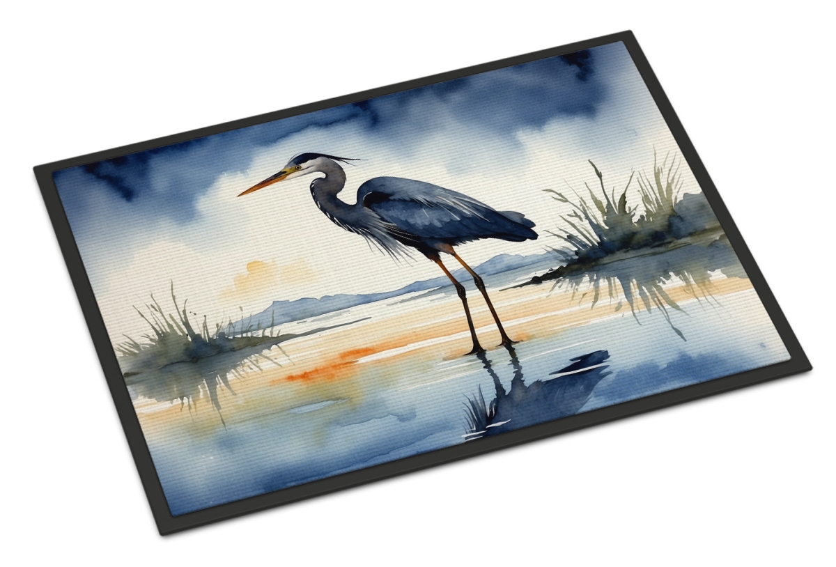 DAC7500MAT 18 x 27 in. Blue Heron Barely Lit Sky Doormat