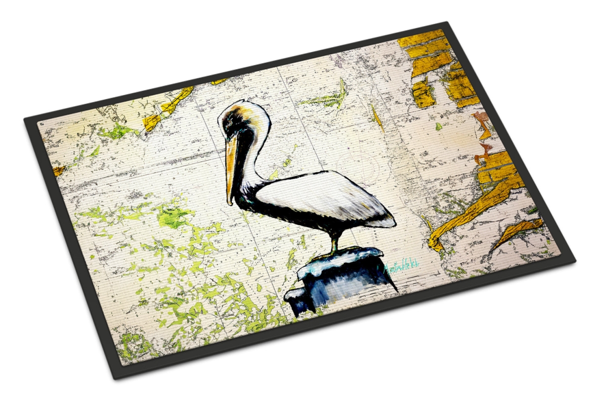 MW2111JMAT 24 x 36 in. Pelican on Map Doormat