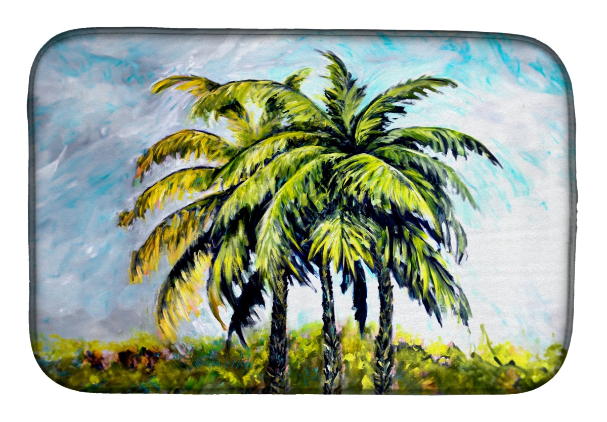 Picture of Carolines Treasures MW2145DDM 21 x 14 in. Tropical Breeze Palm Trees Dish Drying Mat