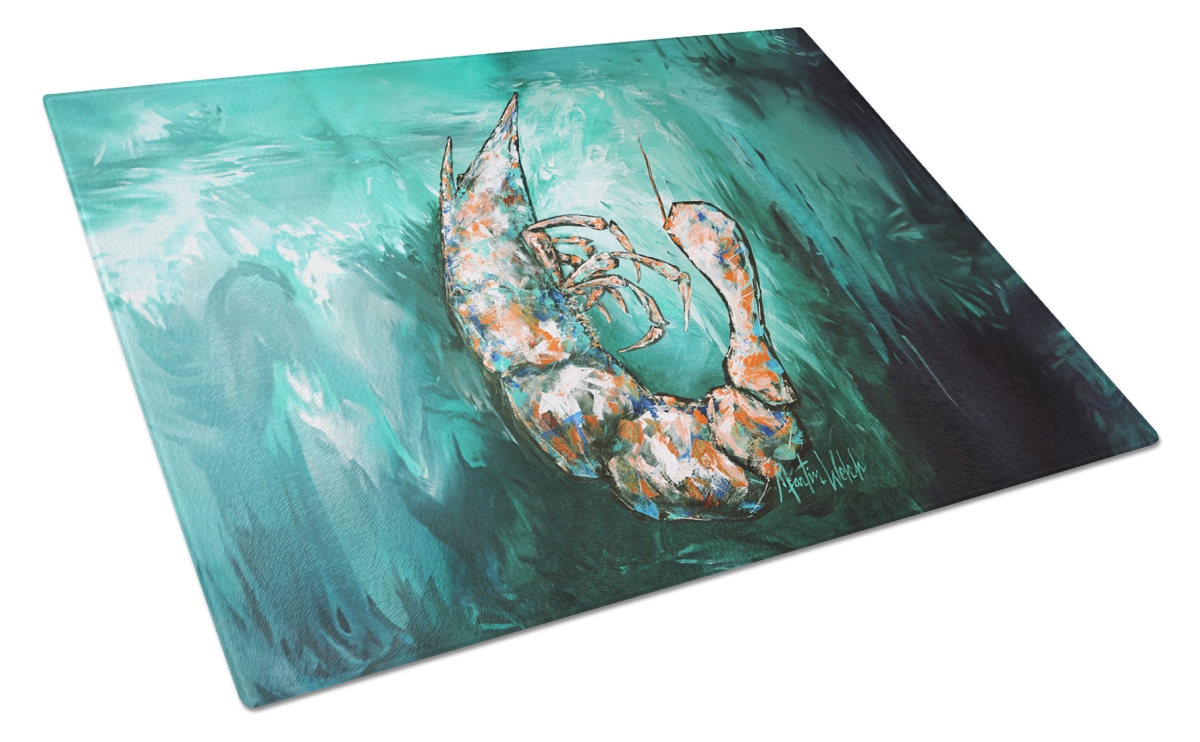 MW2005LCB 15 x 12 in. A Touch of Blue Shrimp Glass Cutting Board