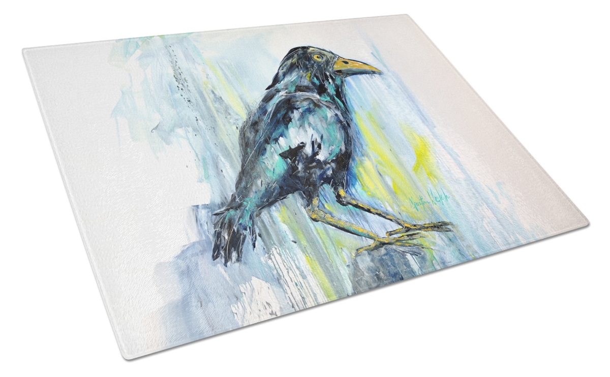 MW2030LCB 15 x 12 in. Burnt Corn Crow Glass Cutting Board