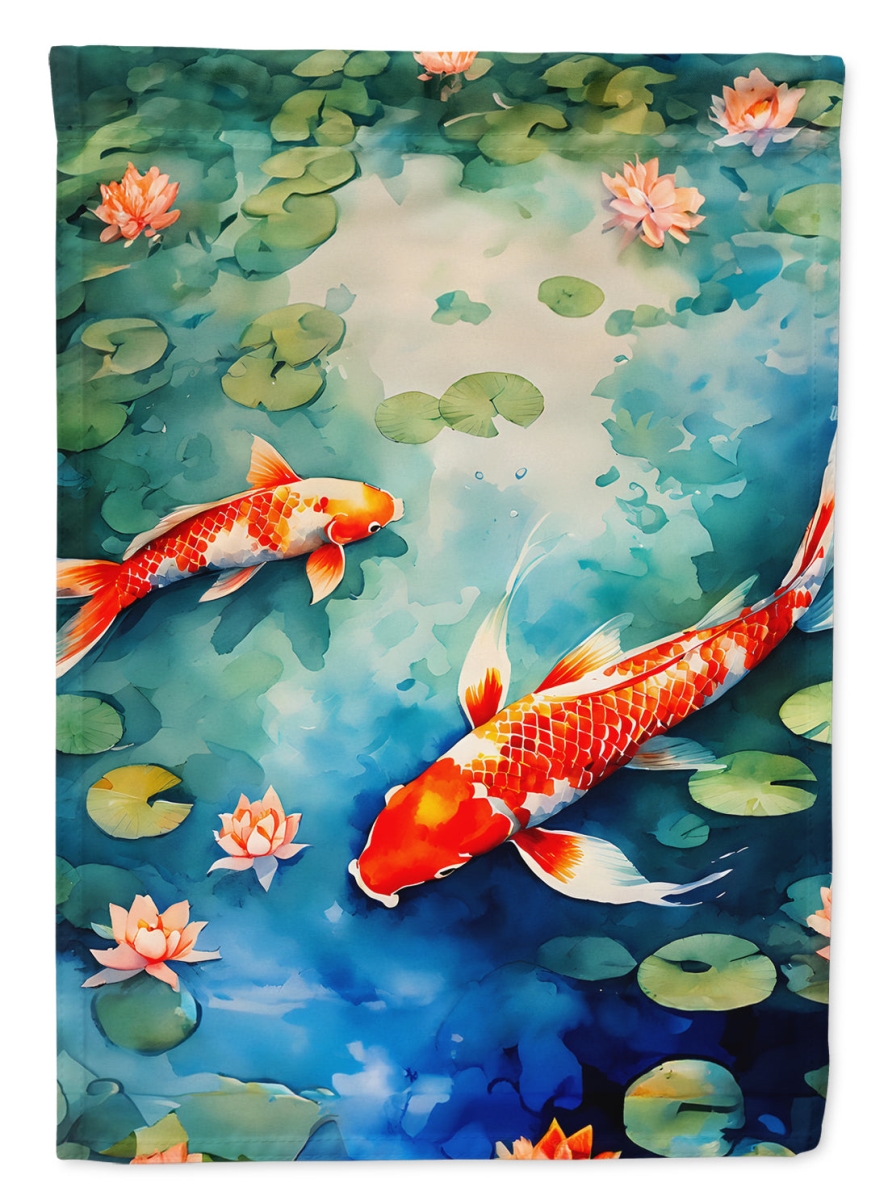 DAC2798CHF 40 x 28 in. Koi Fish House Flag