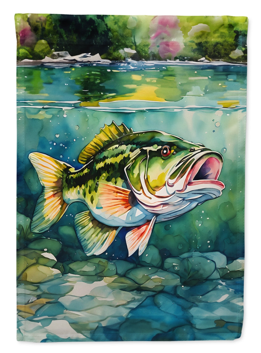 DAC2804CHF 40 x 28 in. Largemouth Bass House Flag