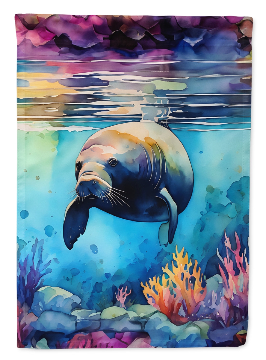 DAC2810CHF 40 x 28 in. Manatee House Flag