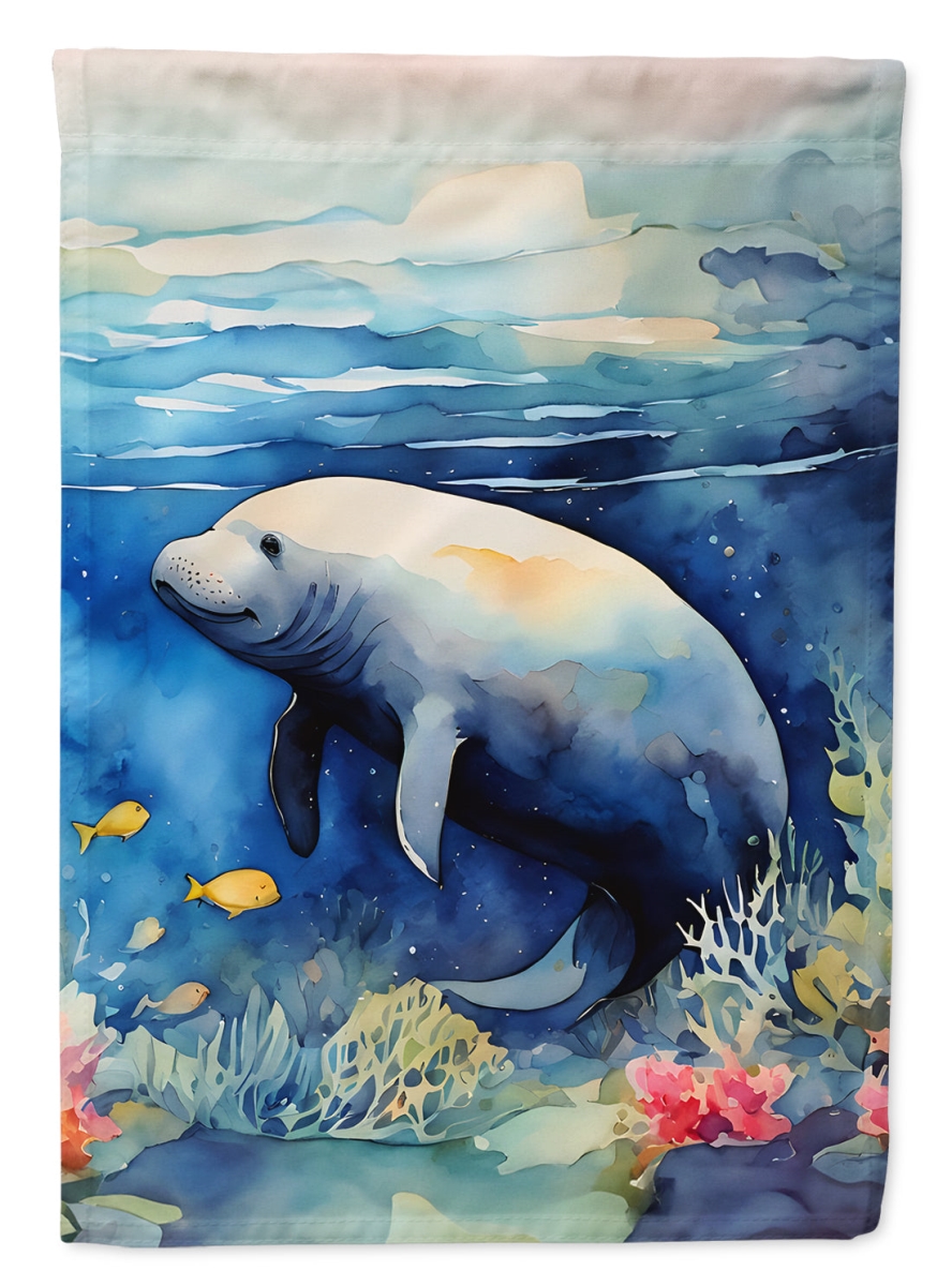 DAC2811CHF 40 x 28 in. Manatee House Flag