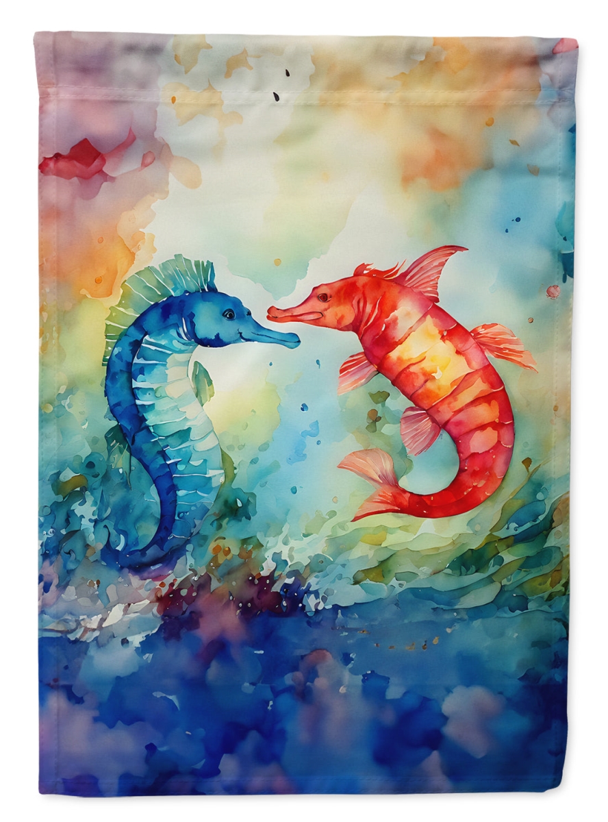 DAC2822CHF 40 x 28 in. Seahorses House Flag