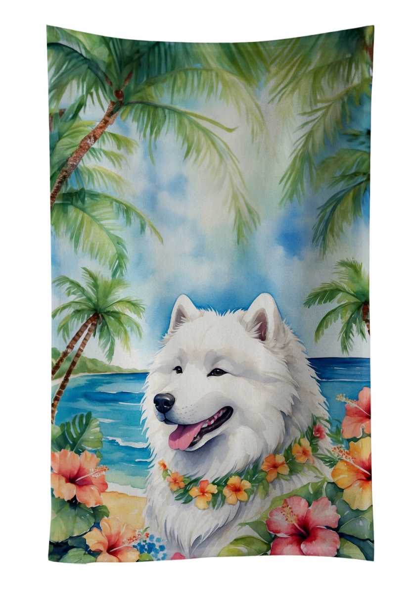 DAC6512KTWL 25 x 15 in. Samoyed Luau Kitchen Towel