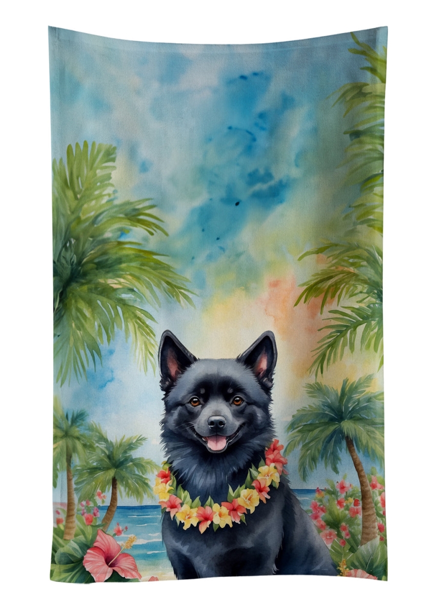 DAC6513KTWL 25 x 15 in. Schipperke Luau Kitchen Towel