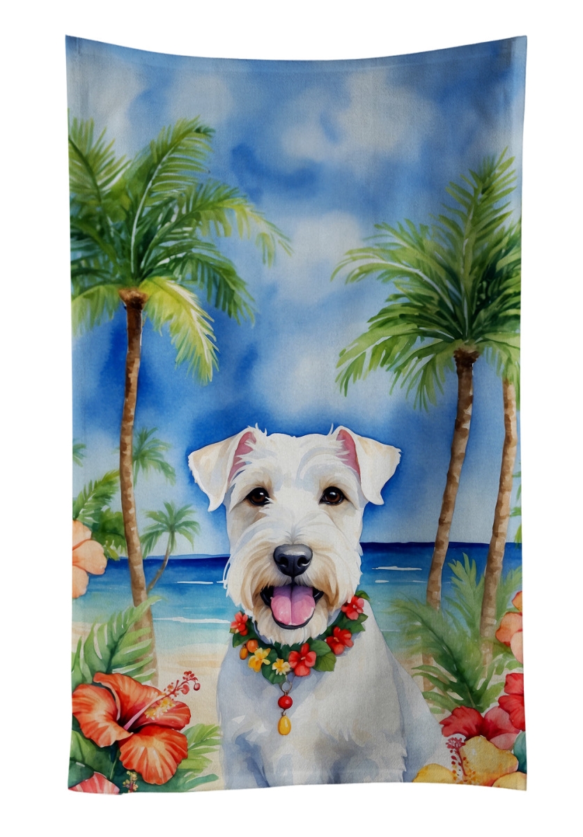DAC6517KTWL 25 x 15 in. Sealyham Terrier Luau Kitchen Towel