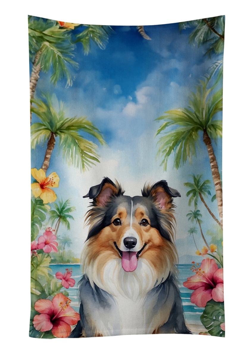 DAC6519KTWL 25 x 15 in. Sheltie Luau Kitchen Towel