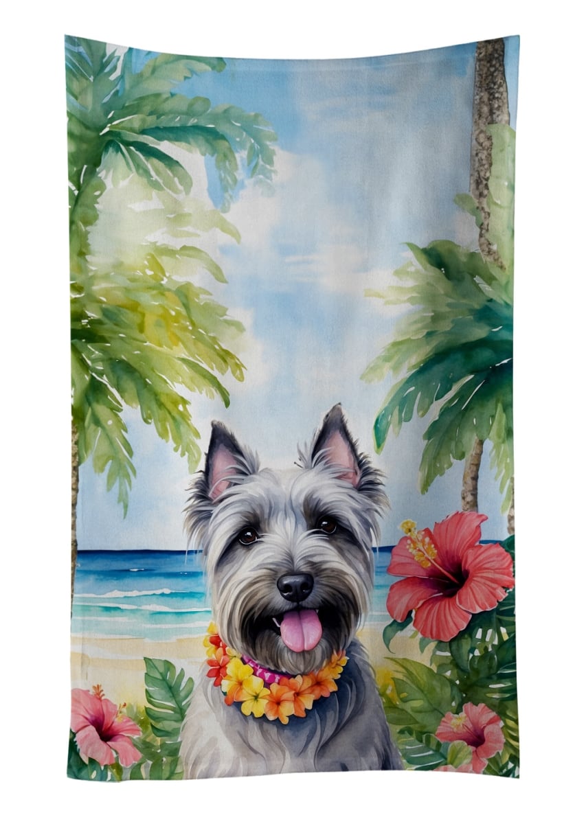 DAC6524KTWL 25 x 15 in. Skye Terrier Luau Kitchen Towel