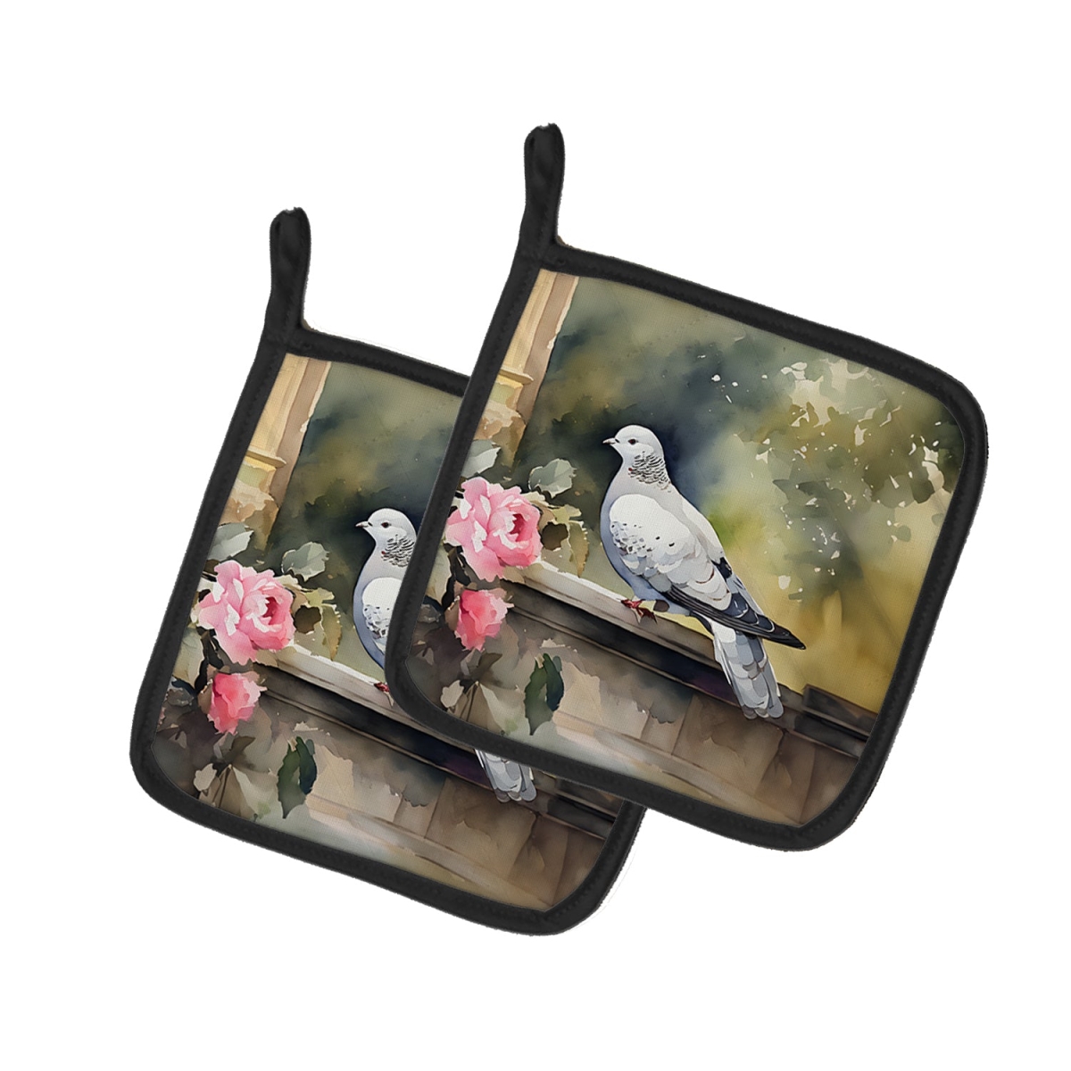 DAC3262PTHD 7.5 x 7.5 in. Pigeon Pot Holders - Set of 2