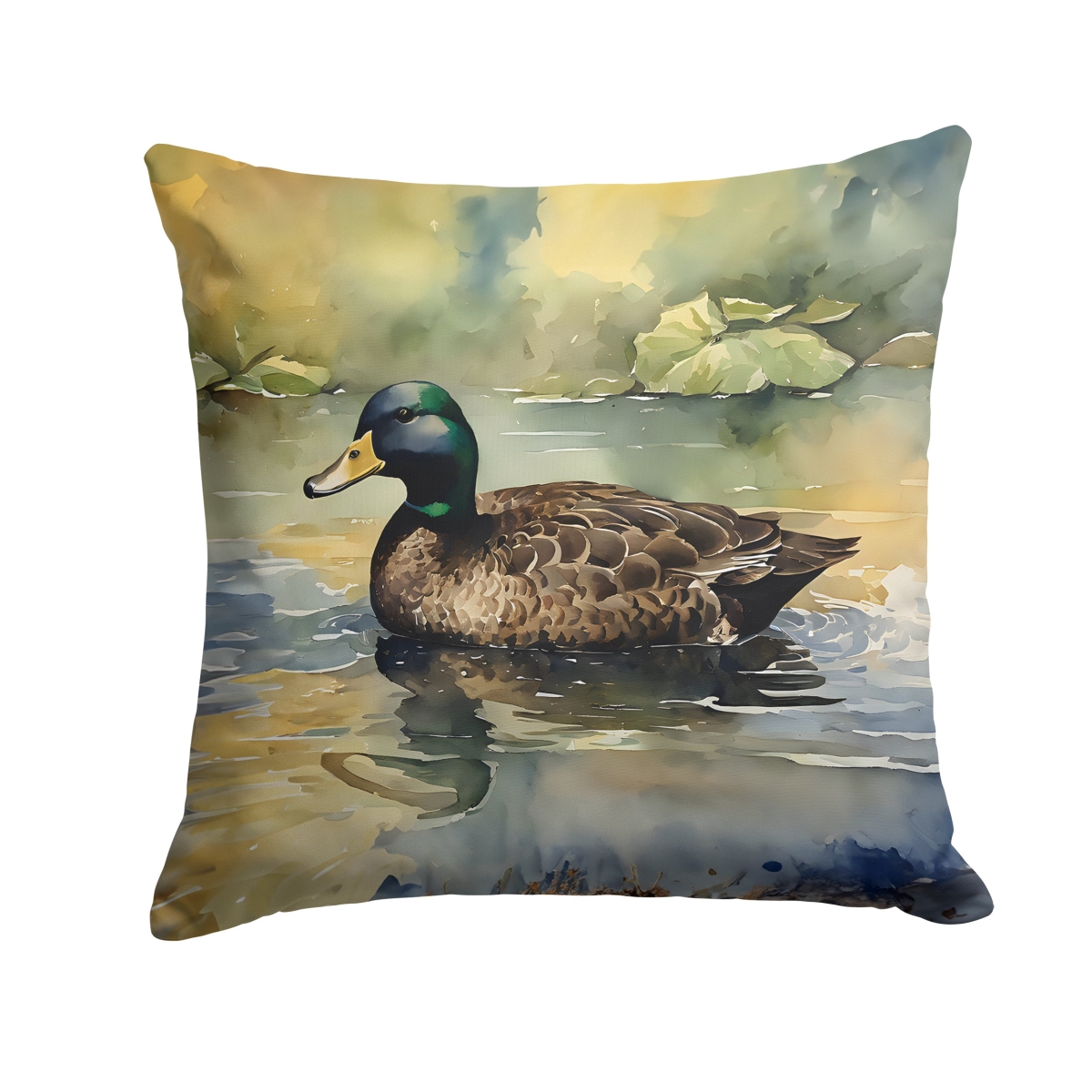 DAC3178PW1414 14 x 14 in. American Black Duck Throw Pillow