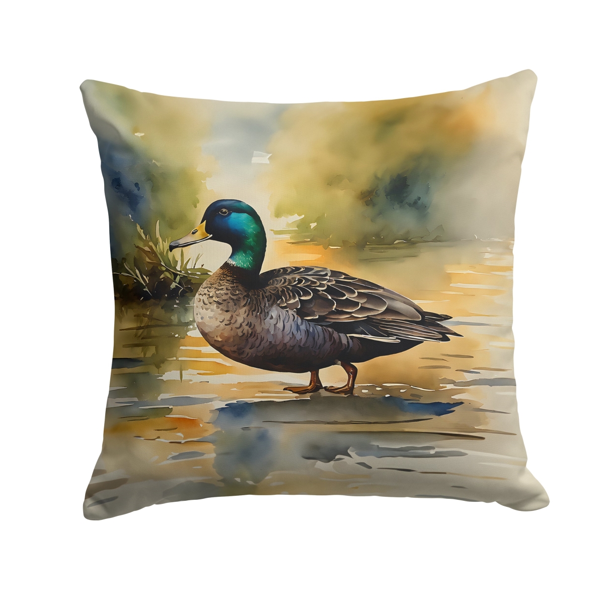 DAC3180PW1414 14 x 14 in. American Black Duck Throw Pillow