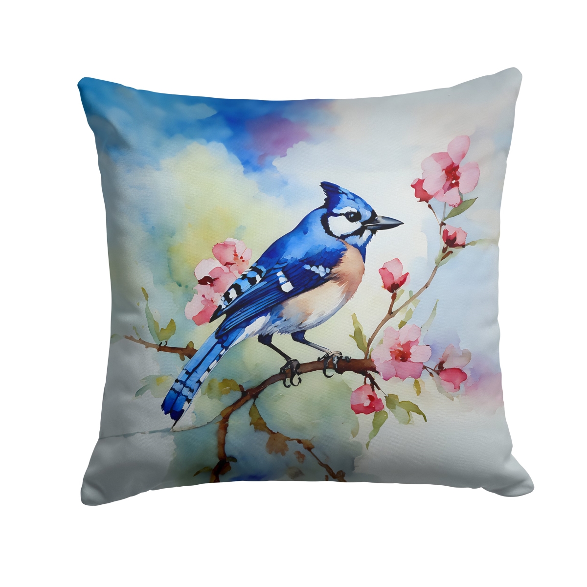 DAC3186PW1414 14 x 14 in. Blue Jay Throw Pillow