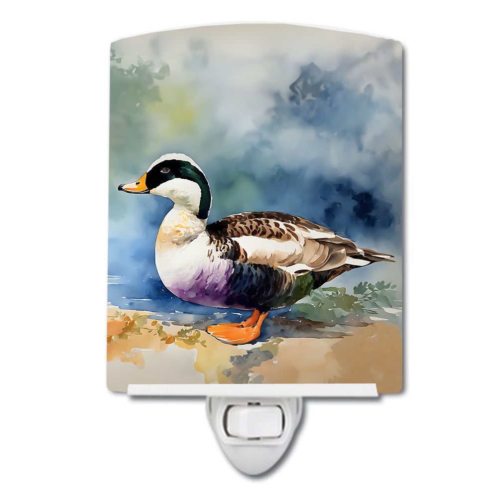 DAC3204CNL 6 x 4 in. Common Eider Duck Ceramic Night Light