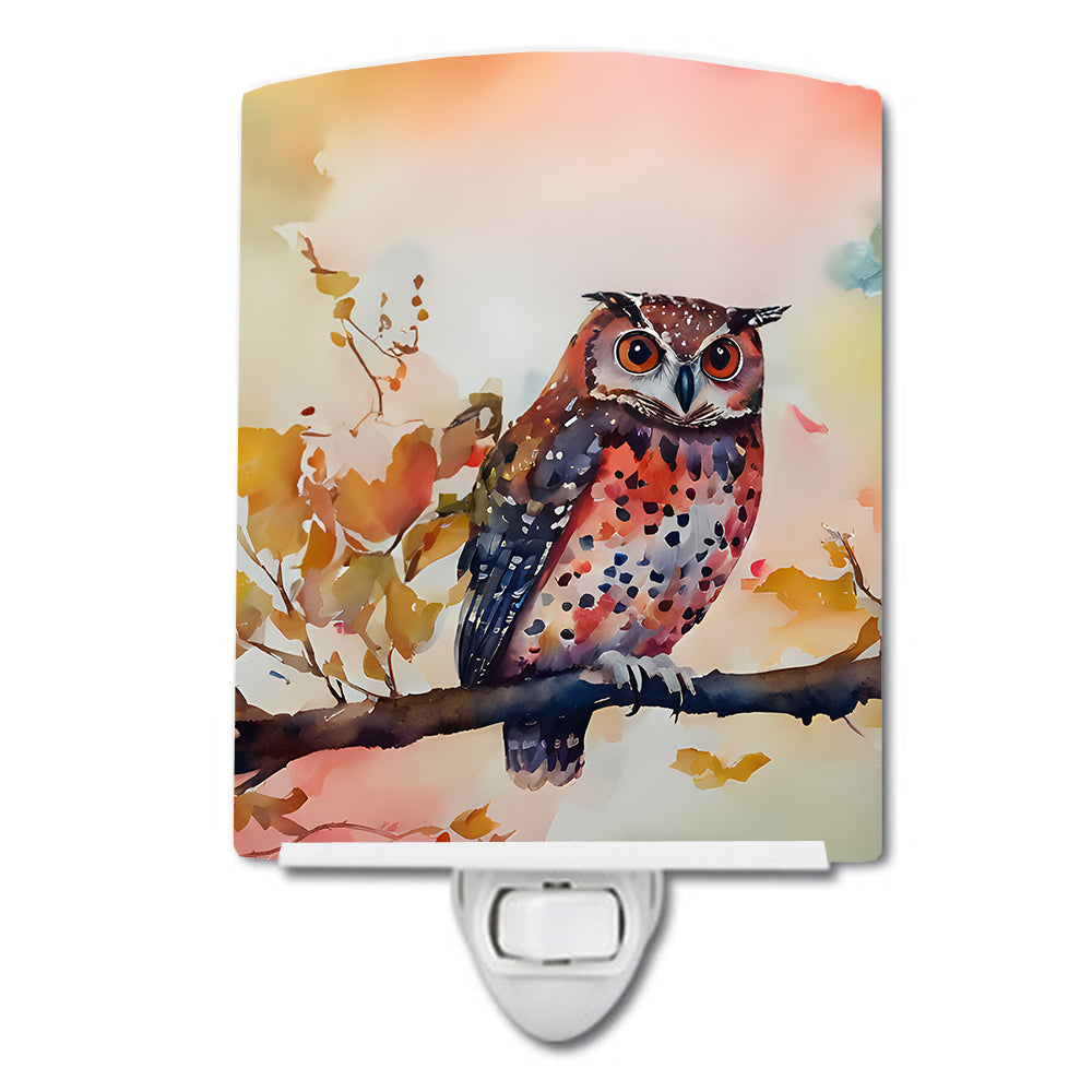 DAC3220CNL 6 x 4 in. Elf Owl Ceramic Night Light