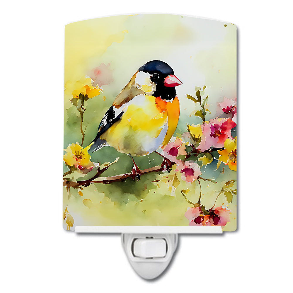 DAC3224CNL 6 x 4 in. Goldfinch Ceramic Night Light