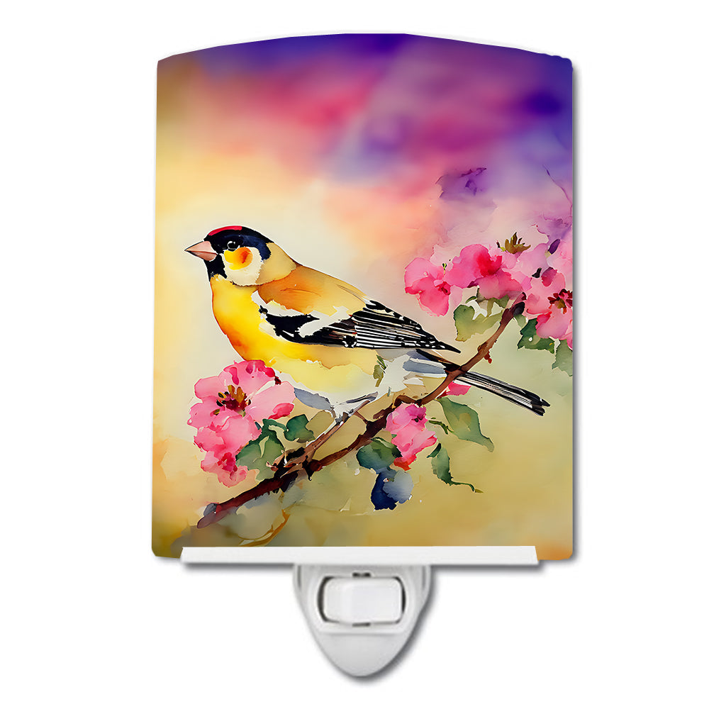DAC3225CNL 6 x 4 in. Goldfinch Ceramic Night Light