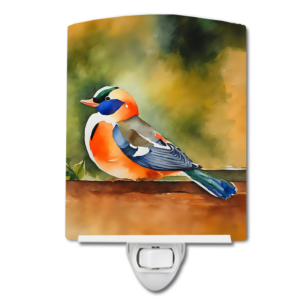 DAC3242CNL 6 x 4 in. Mandarin Duck Ceramic Night Light