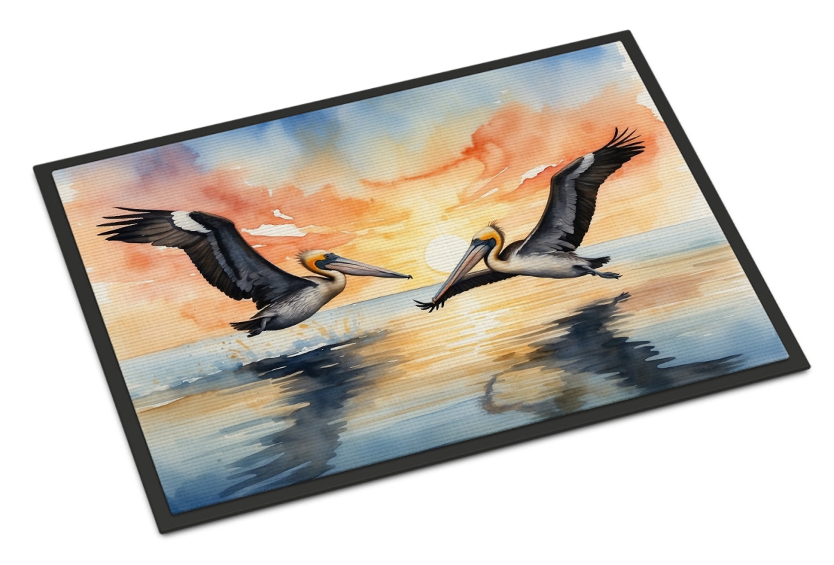 DAC7512MAT 18 x 27 in. Pelicans Flying Doormat