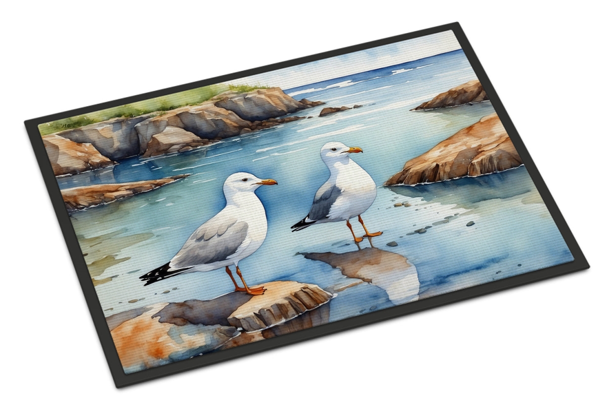 DAC7518MAT 18 x 27 in. Gulls Scavenging Doormat